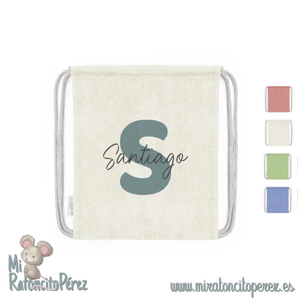 Mochila de algodón orgánico personalizada - S